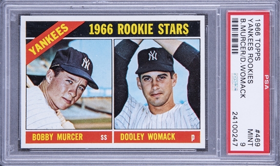 1966 Topps #469 Bobby Murcer Rookie Card – PSA MINT 9